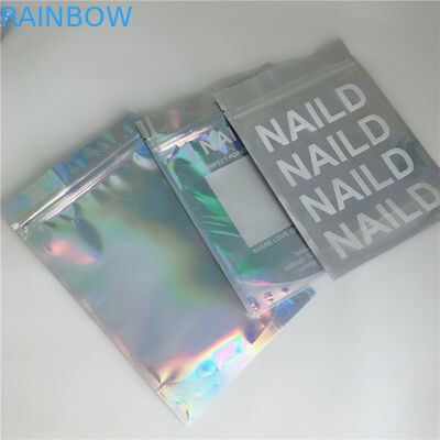 3 a dégrossi poche le tabagisme d'enveloppe de tabac d'emballage de joint de sac d'aluminium zip-lock plat cosmétique de Mylar