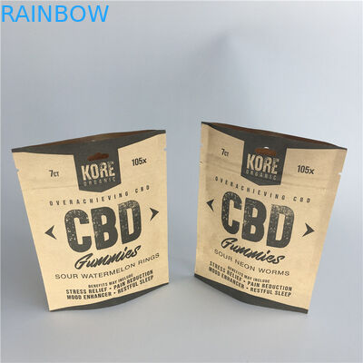 Le papier d'emballage cosmétique rescellable de papier d'aluminium de sac d'emballage tiennent des poches