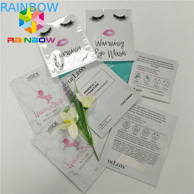 Sachets en matière plastique imprimés par coutume empaquetant la soudure à chaud trois latérale avec l'entaille de larme