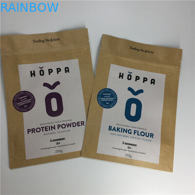 Brown Papier d'emballage Paperstand vers le haut d'épaisseur de micron des poches 120-140 pour des épices de poudre