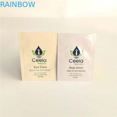 Le papier d'aluminium de soudure à chaud met en sac le sachet en plastique pour la crème de massage facial témoin de soins de la peau