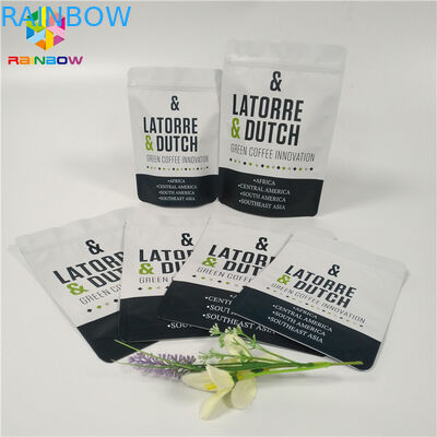 Impression refermable zip-lock de gravure de sac de café de valve d'emballage de poche de papier aluminium