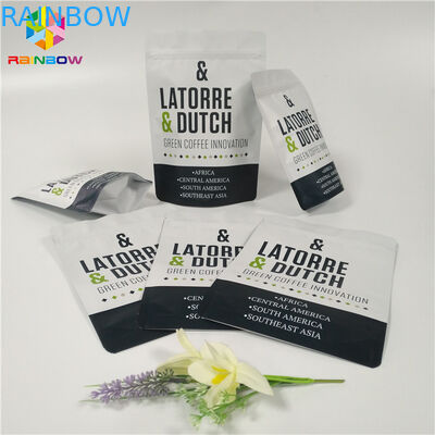 Poche zip-lock d'aluminium empaquetant le matériel stratifié refermable de sac de café de valve