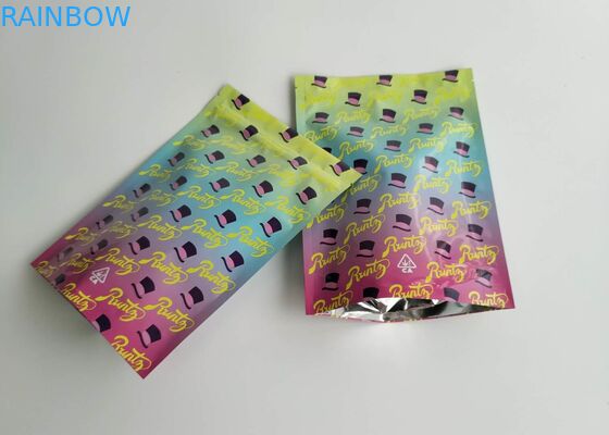 La coutume de conception de serrure de fermeture éclair imprimée tiennent la preuve brillante d'odeur de sac de Runtz de poches