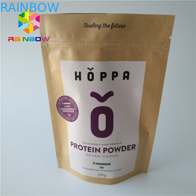 Papier de métier de Papier d'emballage imprimé par logo zip-lock écologique de catégorie comestible d'emballage de poche d'aluminium