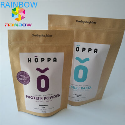 Papier de métier de Papier d'emballage imprimé par logo zip-lock écologique de catégorie comestible d'emballage de poche d'aluminium