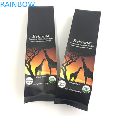 Adapté aux besoins du client tenez le café latéral de gousset de sacs de poche de tirette empaquetant la couleur de CYMK