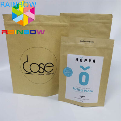 Les mauvaises herbes de café tiennent le papier d'emballage de empaquetage de papier imprimé par coutume de sacs de poche