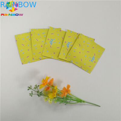 Poche d'aluminium de catégorie comestible empaquetant le sac plat de tirette de joint latéral de Mylar trois pour la capsule de thé de casse-croûte