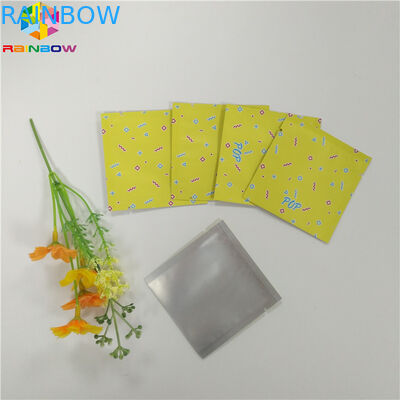 Poche d'aluminium de catégorie comestible empaquetant le sac plat de tirette de joint latéral de Mylar trois pour la capsule de thé de casse-croûte