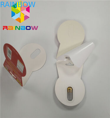 trou simple de papier de boîte à cartes de l'emballage 3d de marque lenticulaire de Burro double comprenant la bouteille