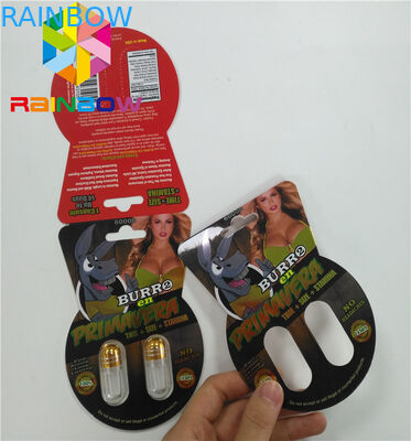 Boîte masculine d'amélioration de taille de boursouflure d'emballage du sexe Burro2 6000 en plastique normal du Burro 30000