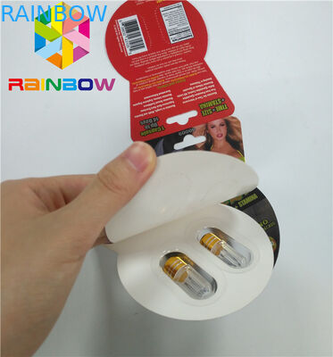 Carte de papier des pilules Burro2 60000 faits sur commande brillants d'amélioration de sexe d'emballage de carte de boursouflure