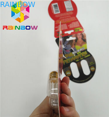 Carte de papier des pilules Burro2 60000 faits sur commande brillants d'amélioration de sexe d'emballage de carte de boursouflure