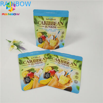 La poudre de thé/emballage de café tiennent les sacs mats de Doypack verrouillés par tirette de poche de tirette