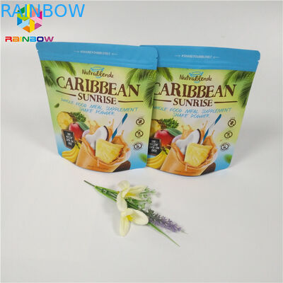 La poudre de thé/emballage de café tiennent les sacs mats de Doypack verrouillés par tirette de poche de tirette