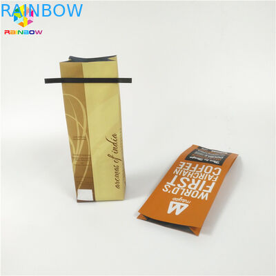 Sacs à thé de fond plat empaquetant le zip-lock rescellable pour la poudre de protéine/café