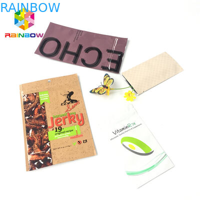 Joint latéral du tirage en couleurs trois en plastique rescellables de papier d'aluminium d'emballage de poche d'aluminium