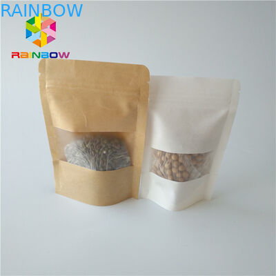 Tenez la catégorie comestible d'emballage de boîte de papier de poches avec fenêtre rectangulaire/ovale claire