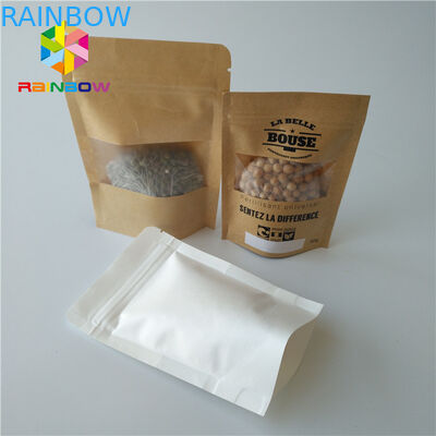 Tenez la catégorie comestible d'emballage de boîte de papier de poches avec fenêtre rectangulaire/ovale claire