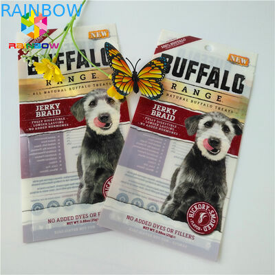 Les sacs zip-lock en plastique d'emballage, trois ont dégrossi joint tiennent des poches pour la nourriture