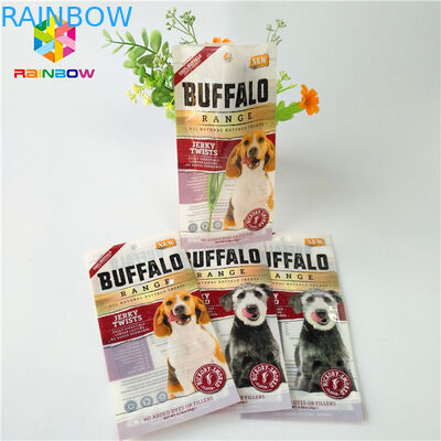 Sachets en matière plastique d'impression de Digital empaquetant le sac zip-lock de stockage d'aliment pour animaux familiers de sachet