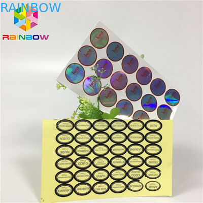 Autocollant fait sur commande de vinyle de label d'habillement de sécurité de films d'emballage alimentaire de preuve de l'eau