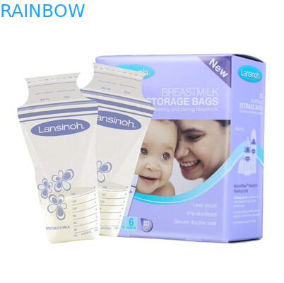 Double tenez la poche de tirette, stockage de lait maternel de sacs d'emballage de soudure à chaud