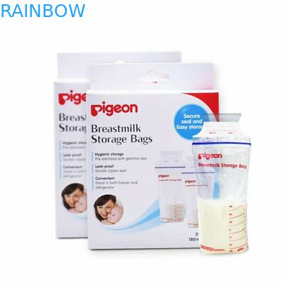 Double tenez la poche de tirette, stockage de lait maternel de sacs d'emballage de soudure à chaud