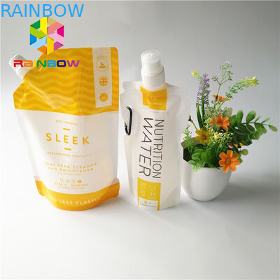 poche en plastique du bec 5oz/7oz empaquetant le sac transparent de boissons d'énergie recyclable