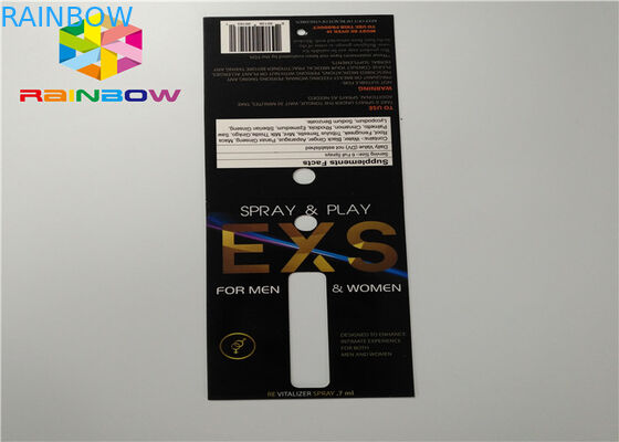 Carte de papier de empaquetage se pliante de glissière de boursouflure de carte de jet fait sur commande d'emballage avec le trou