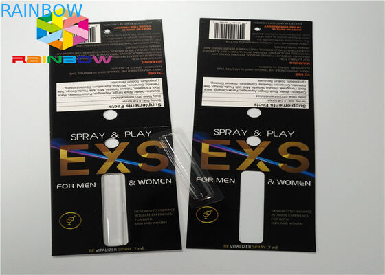 Carte de papier de empaquetage se pliante de glissière de boursouflure de carte de jet fait sur commande d'emballage avec le trou