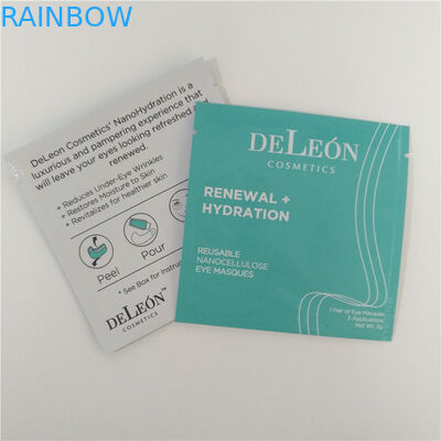 L'impression polychrome tiennent l'empaquetage réutilisable de masques d'oeil de sacs de poche de tirette