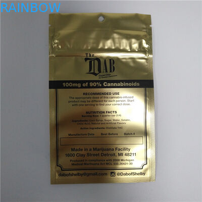 Les sacs zip-lock réutilisables de preuve d'enfant, Mylar tiennent l'impression de gravure de poche