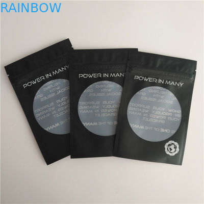 Poches faites sur commande de bracelet de boucles d'oreille de sac de serrure de fermeture éclair de logo de soudure à chaud de sacs brillants d'emballage