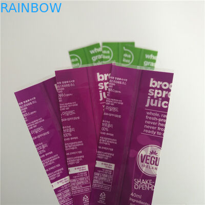 La douille polychrome de rétrécissement d'impression marque la catégorie comestible matière plastique pour la bouteille