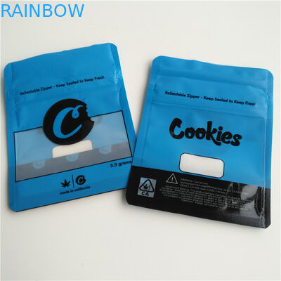 Taille adaptée aux besoins du client par ANIMAL FAMILIER de empaquetage de papier d'aluminium de Runtz d'encens de fines herbes zip-lock de sac