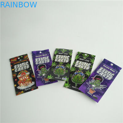 L'aluminium fait sur commande a imprimé l'emballage de cartouche de stylo des sacs 1ml Vape zip-lock avec la fenêtre