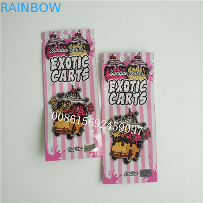 L'aluminium fait sur commande a imprimé l'emballage de cartouche de stylo des sacs 1ml Vape zip-lock avec la fenêtre