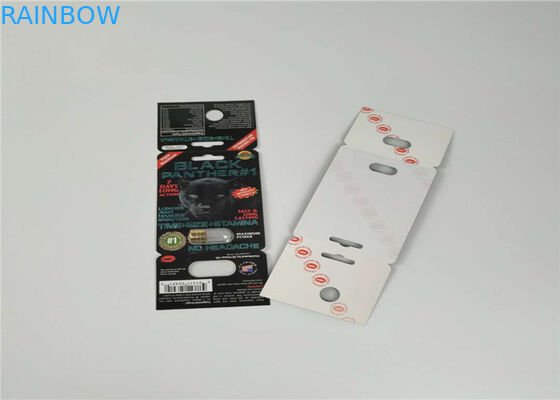 approbation olographe de la balle SGS/FDA de conteneur de rhinocéros d'or d'emballage de carte de boursouflure de l'effet 3D