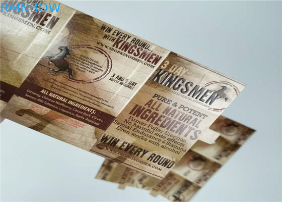 Pilules empaquetant la boîte faite sur commande de papier d'imprimerie de l'emballage 3d de rhinocéros lenticulaire de carte