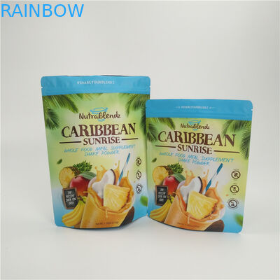 Papier d'aluminium imprimé par coutume de tirette d'emballage de sac de casse-croûte de fruits secs imperméable