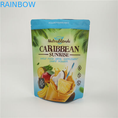 Papier d'aluminium imprimé par coutume de tirette d'emballage de sac de casse-croûte de fruits secs imperméable