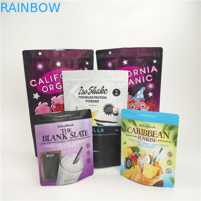 La coutume a imprimé le paquet de lait en poudre de papier d'aluminium de sacs d'emballage alimentaire de casse-croûte avec la tirette