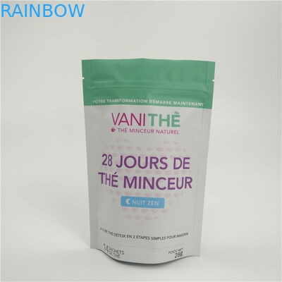 La coutume a imprimé le paquet de lait en poudre de papier d'aluminium de sacs d'emballage alimentaire de casse-croûte avec la tirette