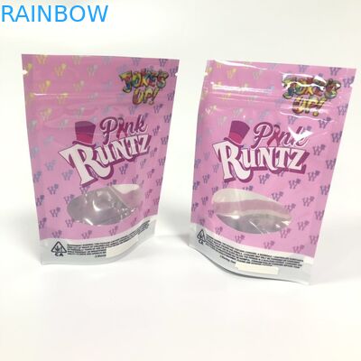 Sac zip-lock de Runtz d'aluminium de Mylar d'emballage de fines herbes d'encens de papier d'aluminium avec le zip-lock