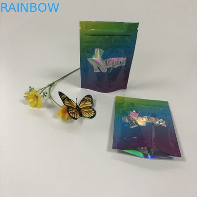 La double poche d'aluminium de tirette empaquetant Mylar Runtz met en sac le plastique pour les biscuits de empaquetage