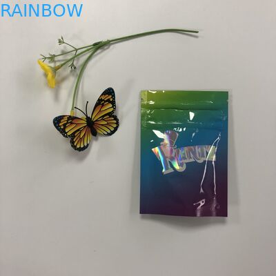 La double poche d'aluminium de tirette empaquetant Mylar Runtz met en sac le plastique pour les biscuits de empaquetage