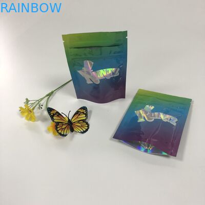 La double poche d'aluminium de tirette empaquetant Mylar Runtz met en sac le plastique pour les biscuits de empaquetage