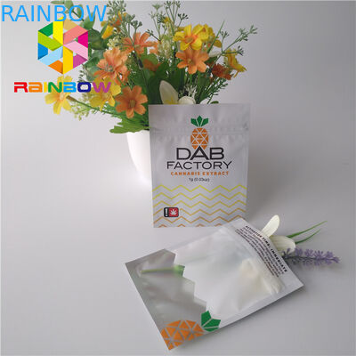 Empaquetage de sachets en matière plastique de papier d'aluminium étanche à l'humidité pour des mauvaises herbes de Gummies d'huile de CBD